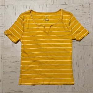 Arizona Yellow Striped Top